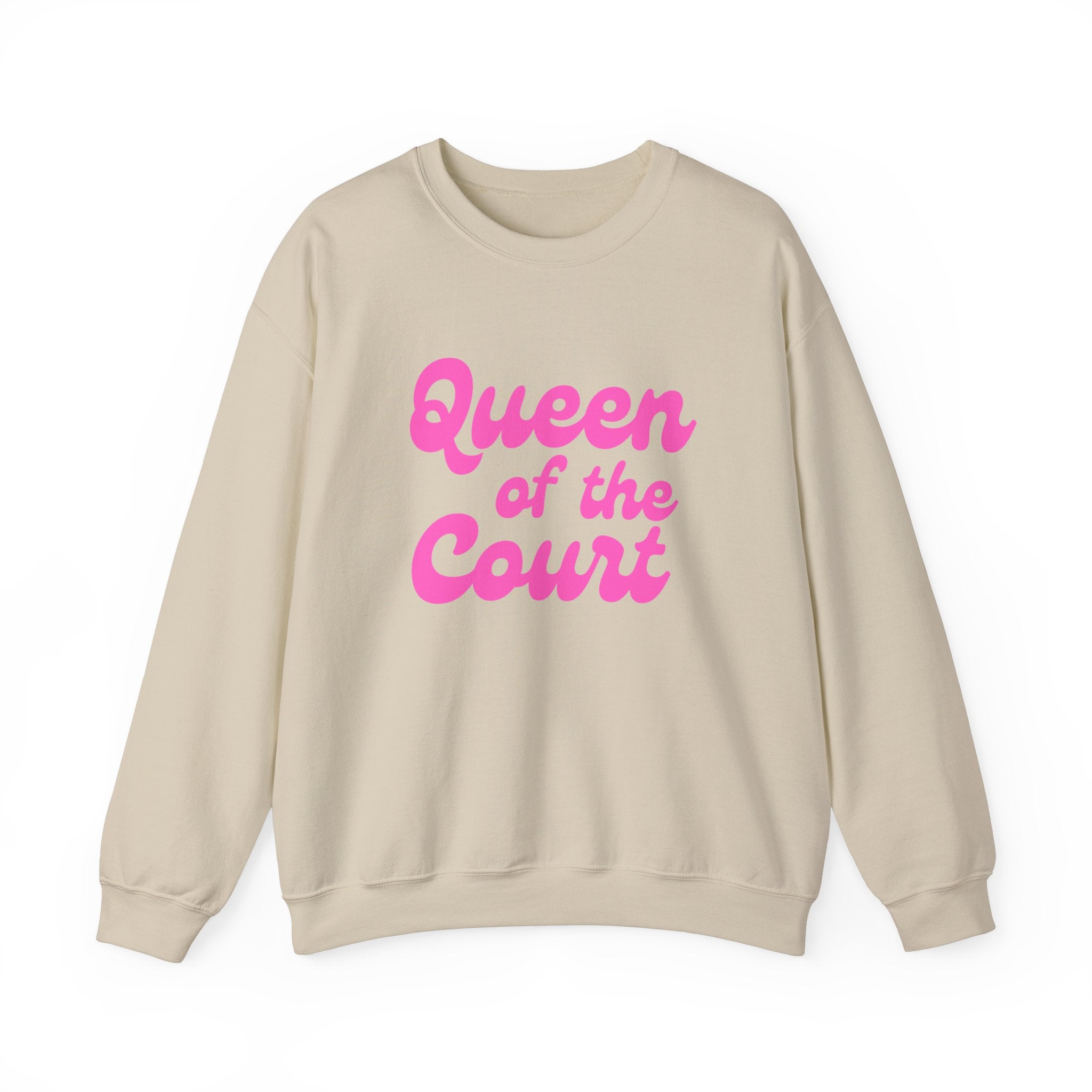 Heavy Blend Crewneck Sweatshirt | Queen of the Court | Pink Wednesdays Collection