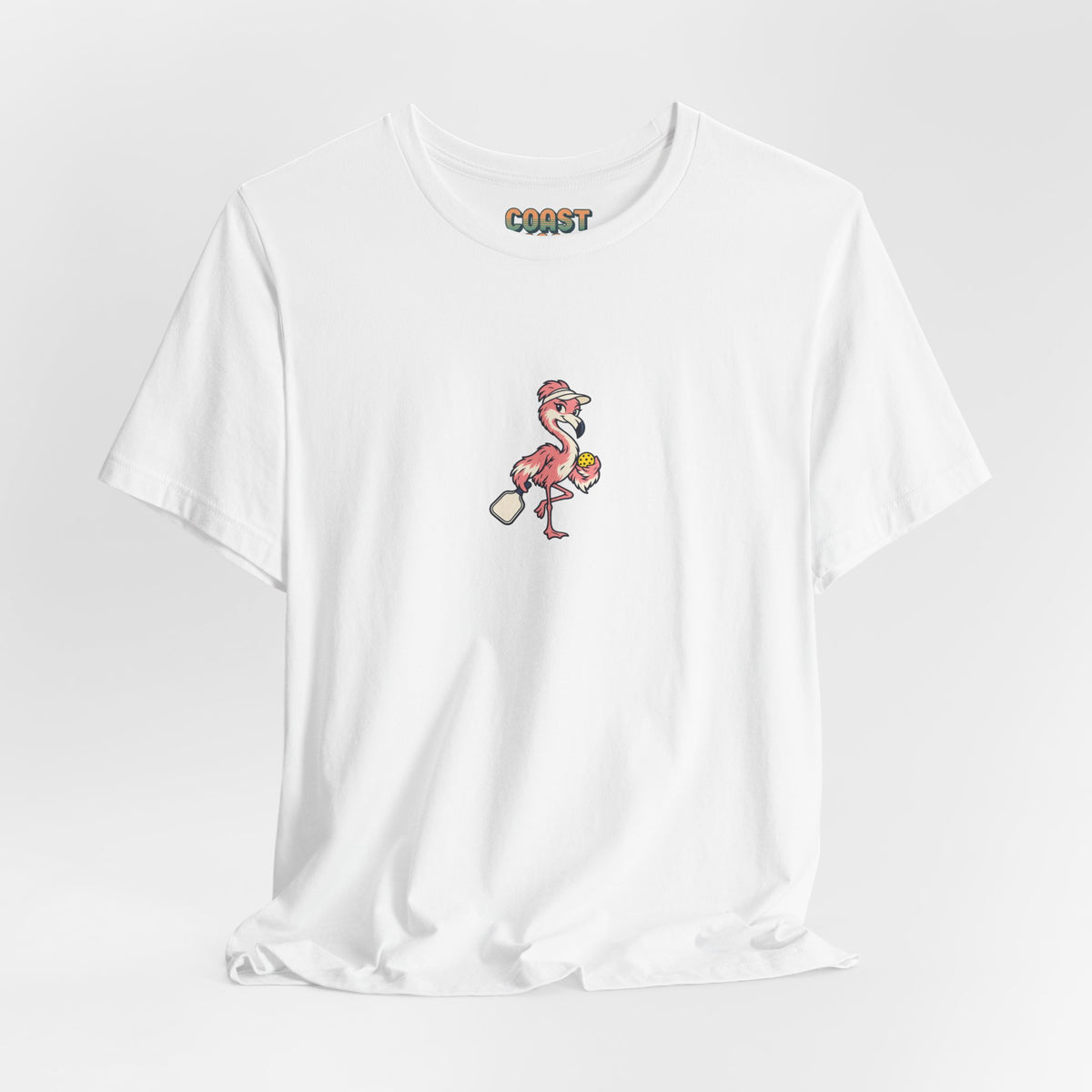 Flamingo pickleball t-shirt, Poised Until the Pop-Up