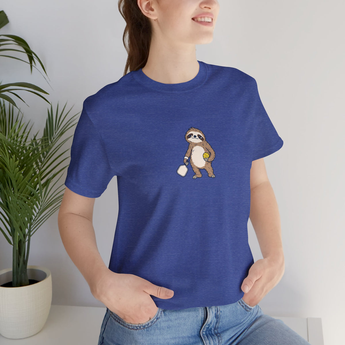 Sloth pickleball t-shirt, Saving Energy for Game Point