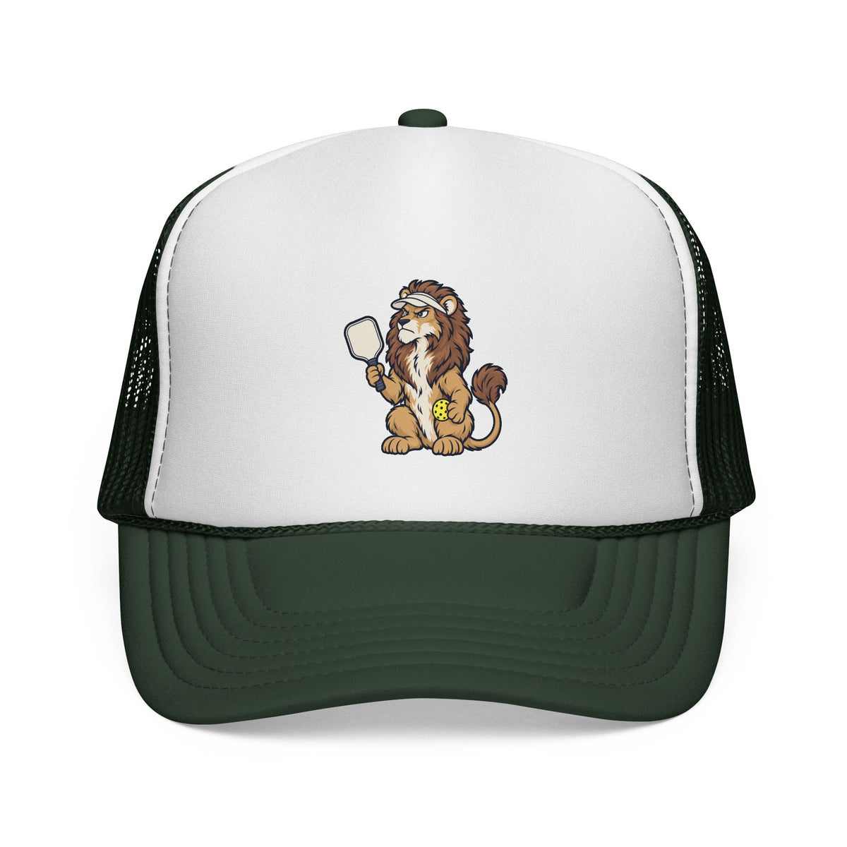 Lion pickleball trucker hat in Dark Green