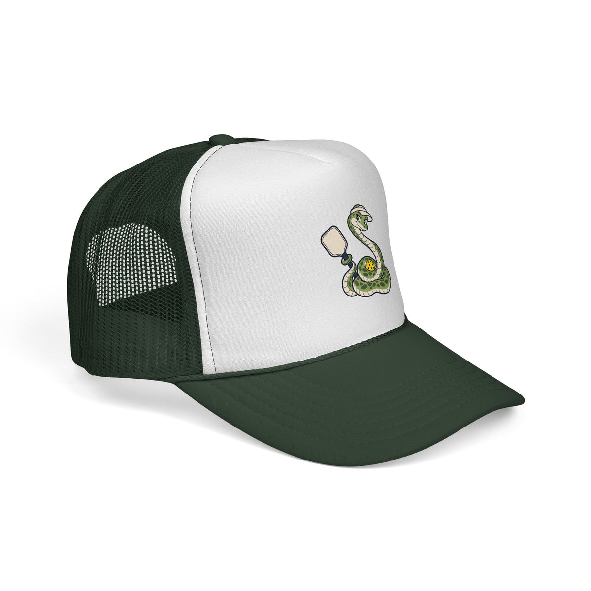 Pickleball snake trucker hat, A Sneaky Little Return