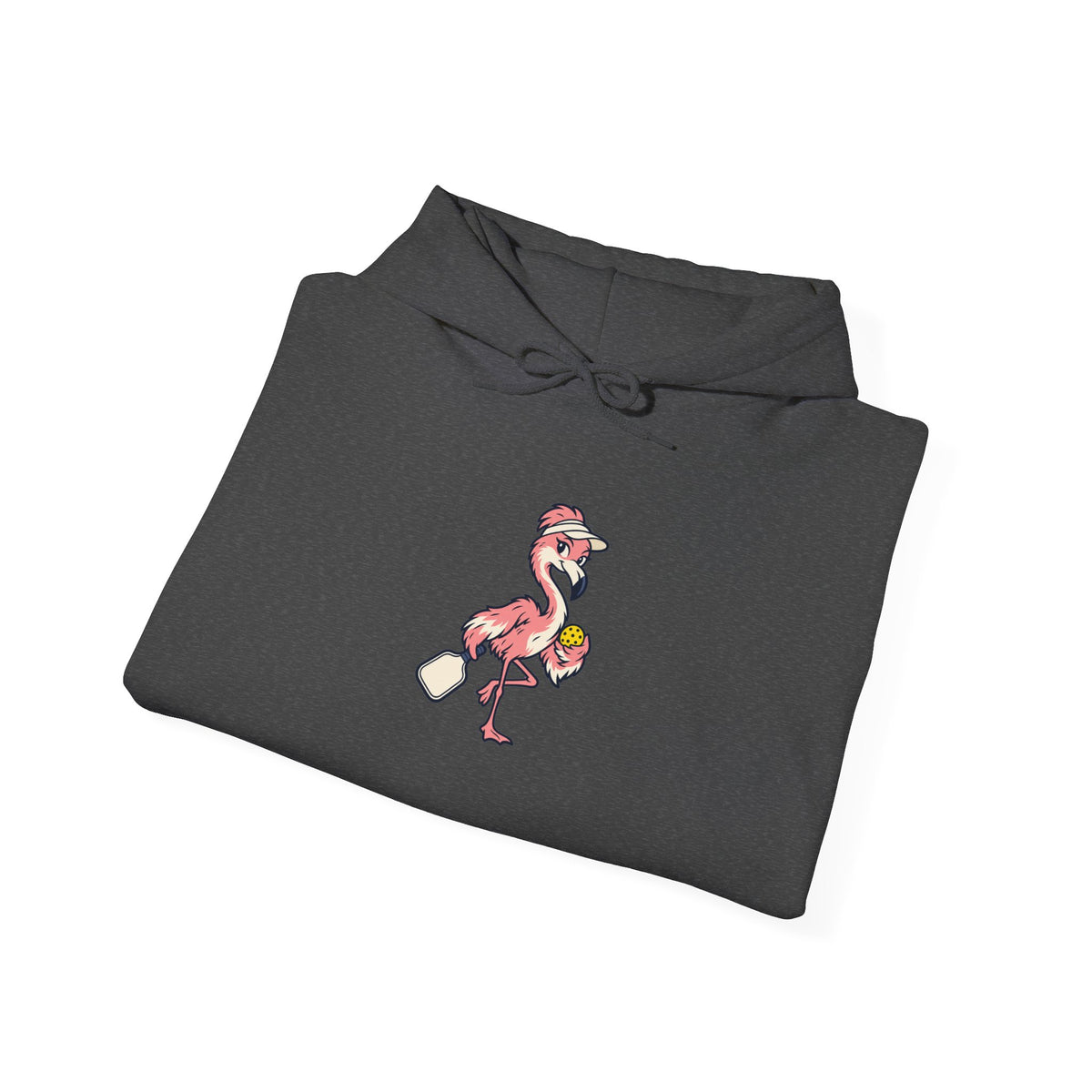 Flamingo pickleball hoodie, Poised Until the Pop-Up