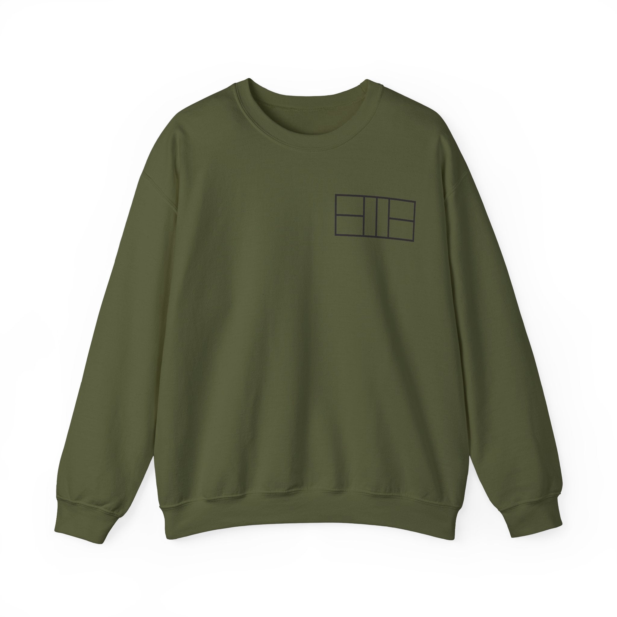Unisex Heavy Blend Crewneck Sweatshirt - Pickleball Court