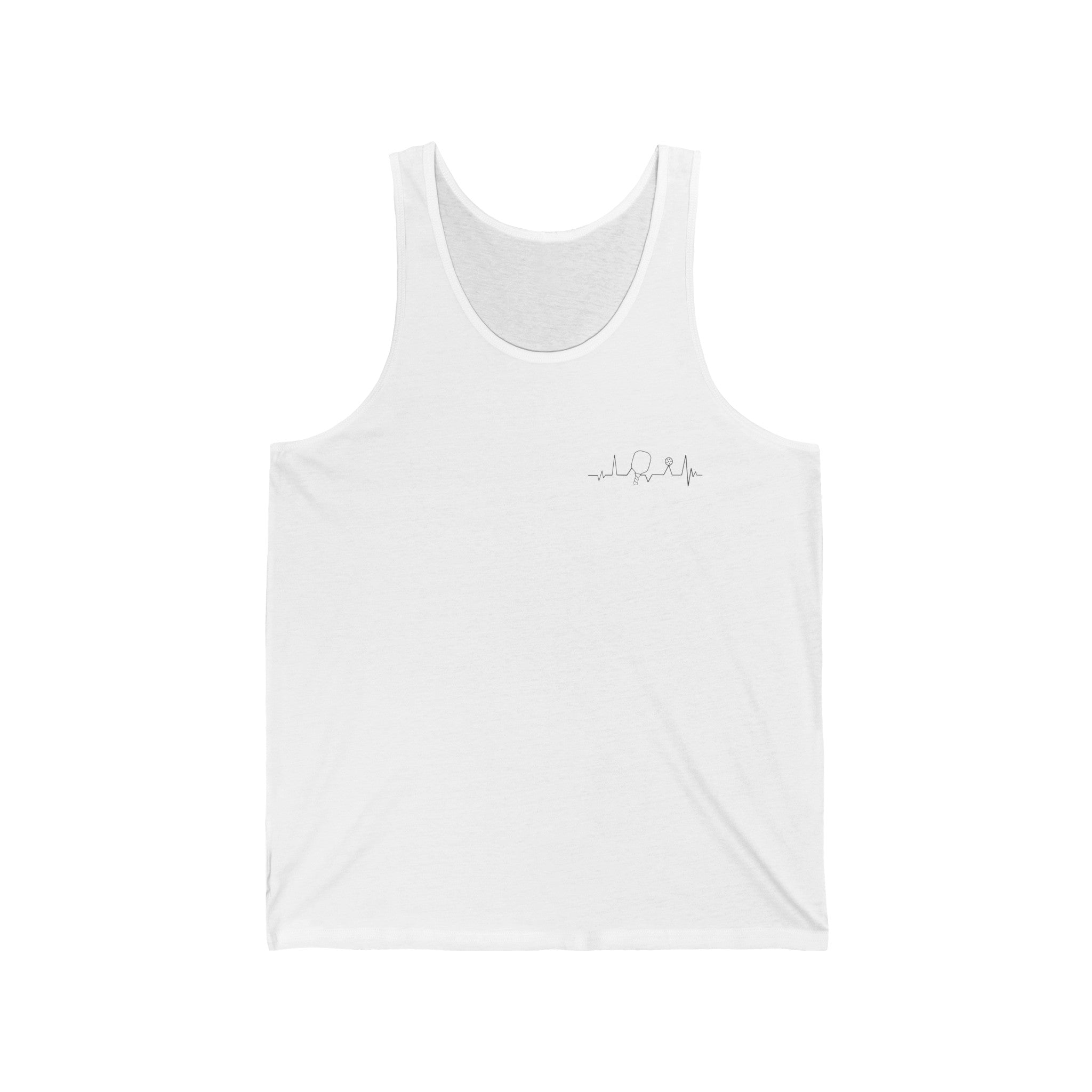 Unisex Pickleball Tank - Pickleball Heartbeat
