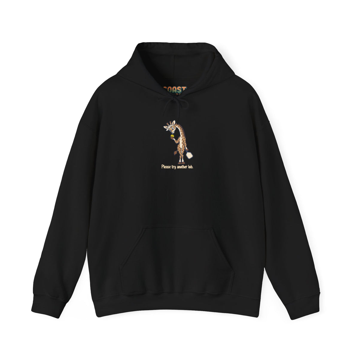 Giraffe pickleball hoodie in Black