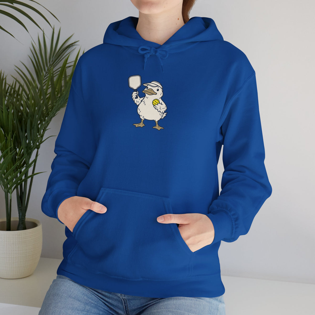 Duck pickleball hoodie, Calm on Top, Paddling Hard Below