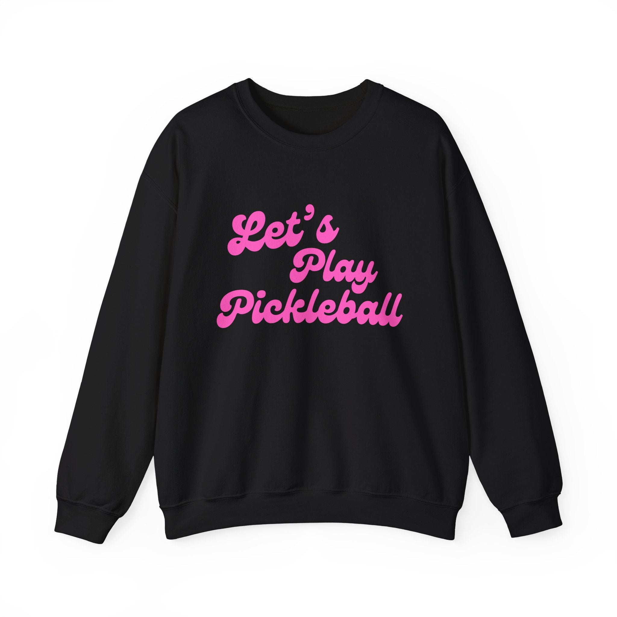 Heavy Blend Crewneck Sweatshirt | Let's Play Pickleball | Pink Wednesdays Collection