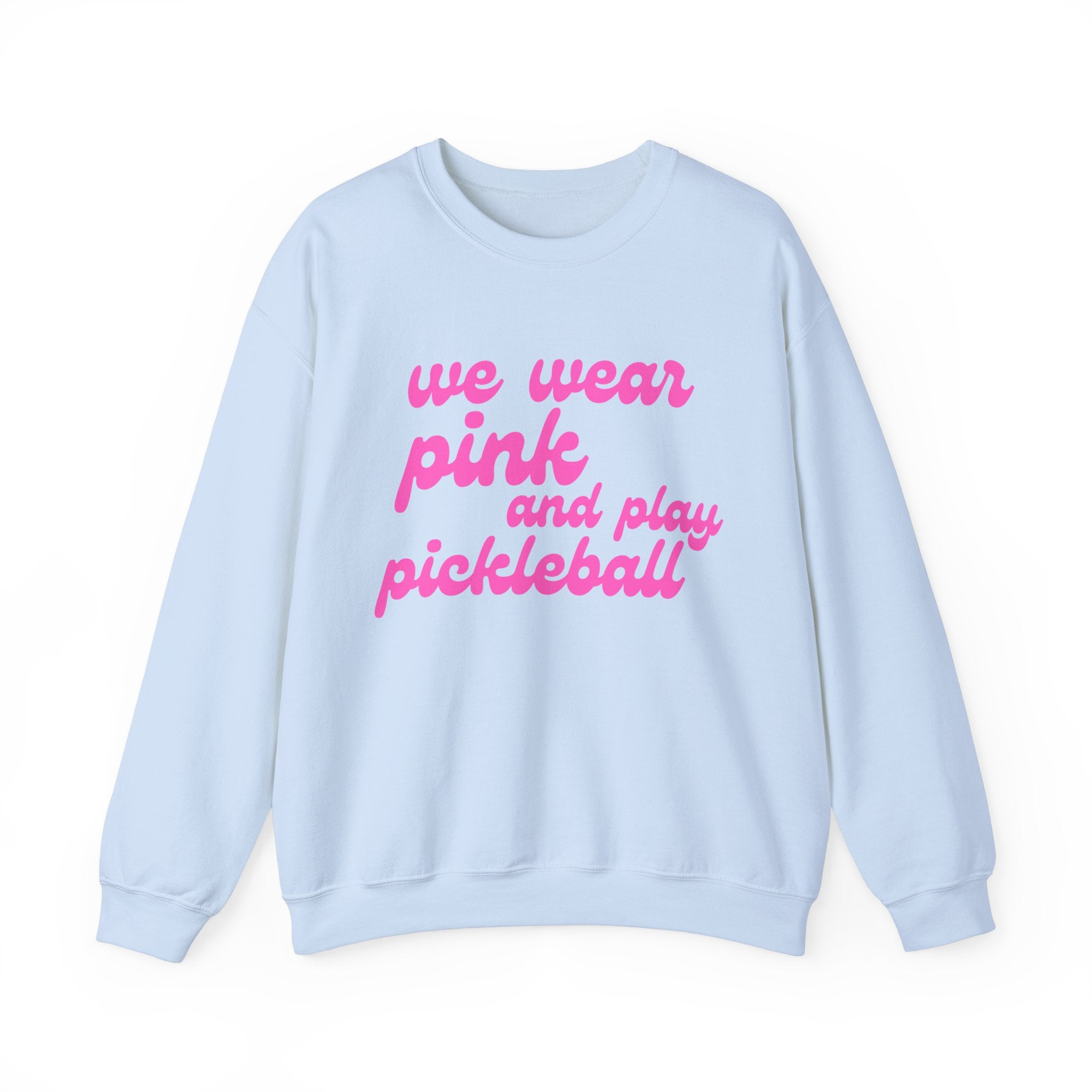 Heavy Blend Crewneck Sweatshirt | we wear pink and wear pickleball | Pink Wednesdays Collection