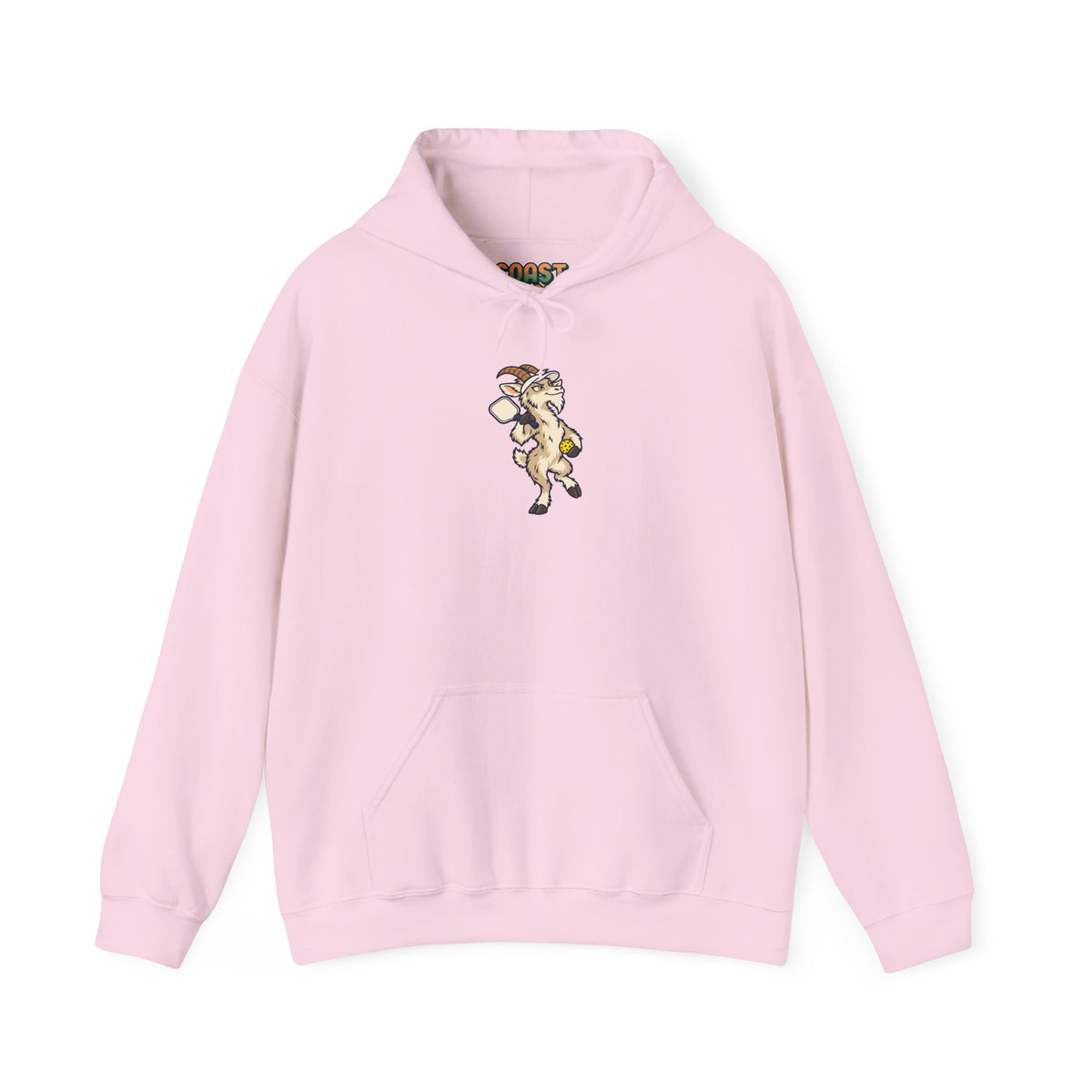 Goat pickleball hoodie in Light Pink