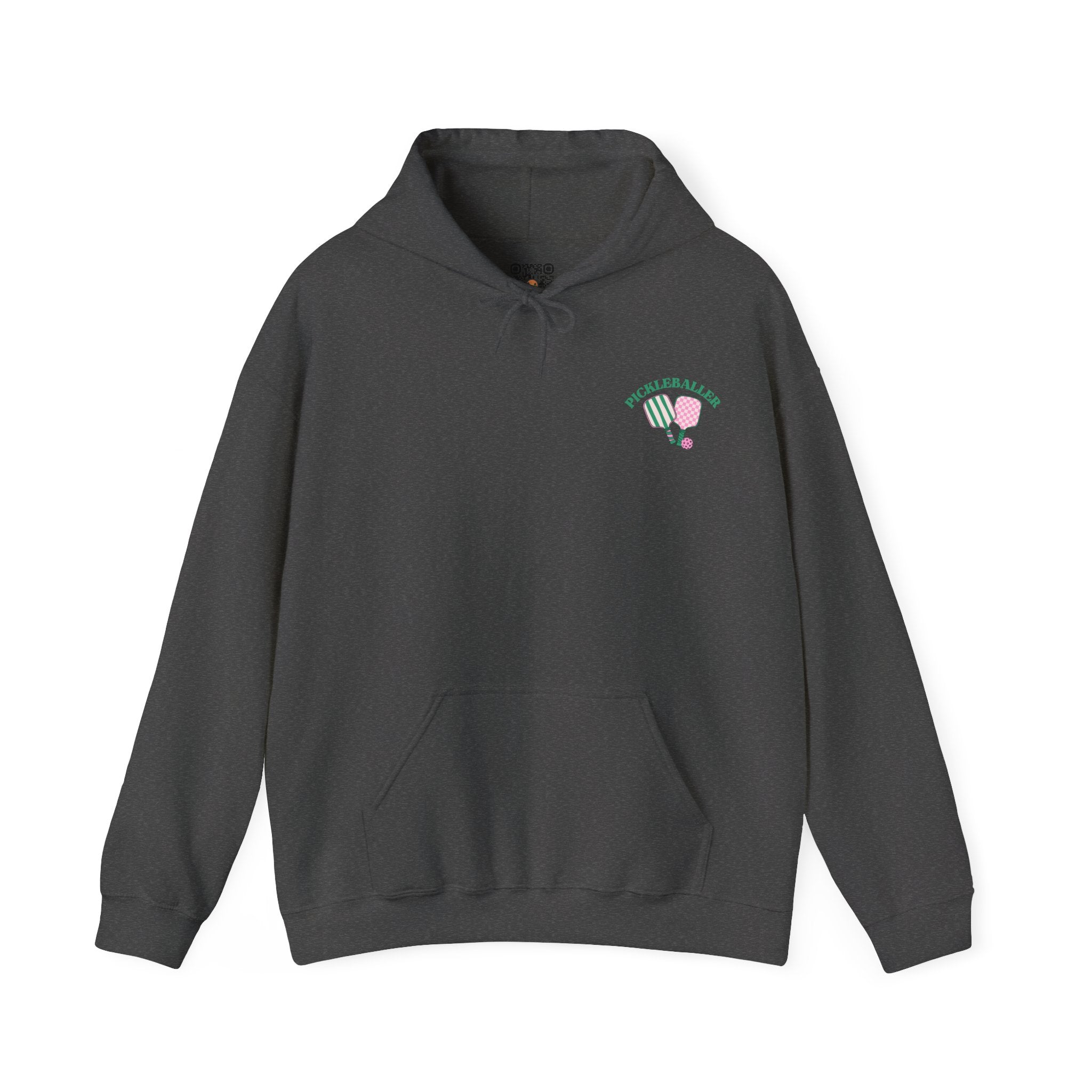 Pickleball Hoodie - Pickleballer and Paddles