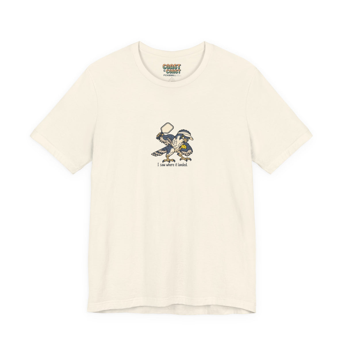Falcon pickleball t-shirt in Natural