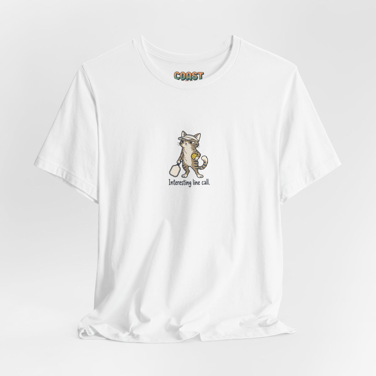 Cat pickleball t-shirt, Interesting Line Call