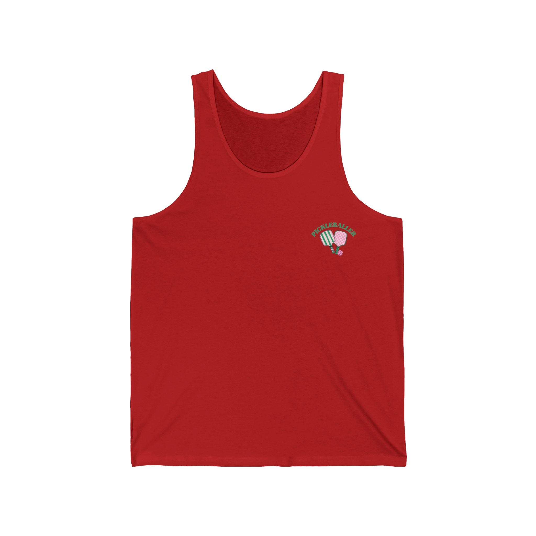 Unisex Pickleball Tank - Pickleballer and Paddles