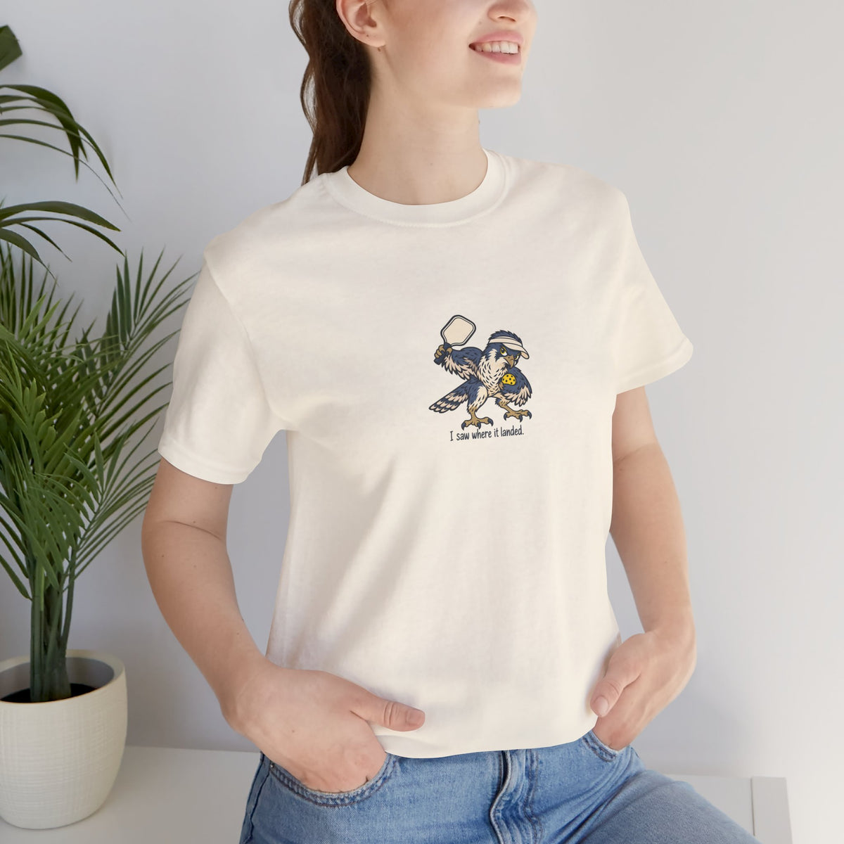 Falcon pickleball t-shirt, I Saw Where It Landed