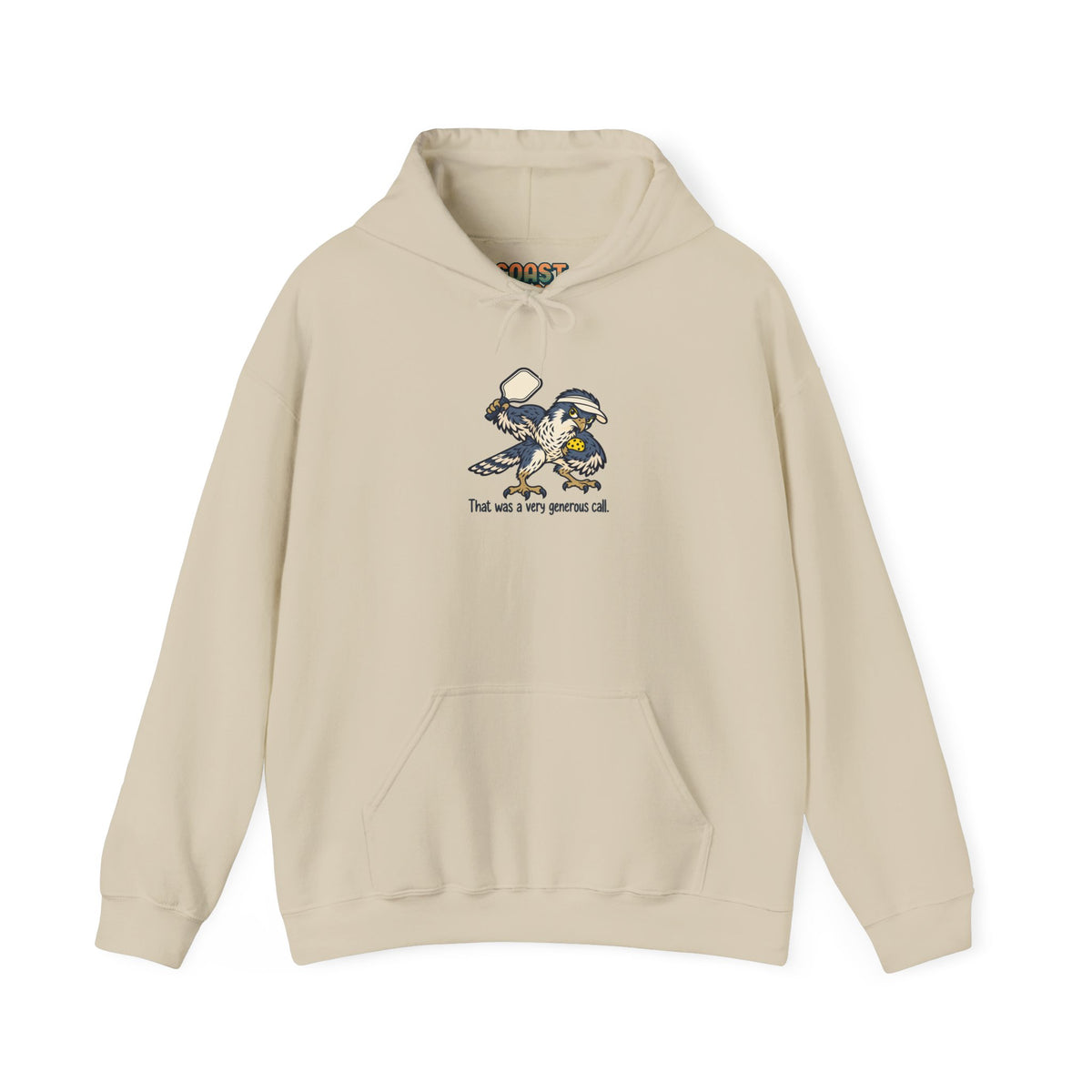 Falcon pickleball hoodie in Sand, That Was a Very Generous Call