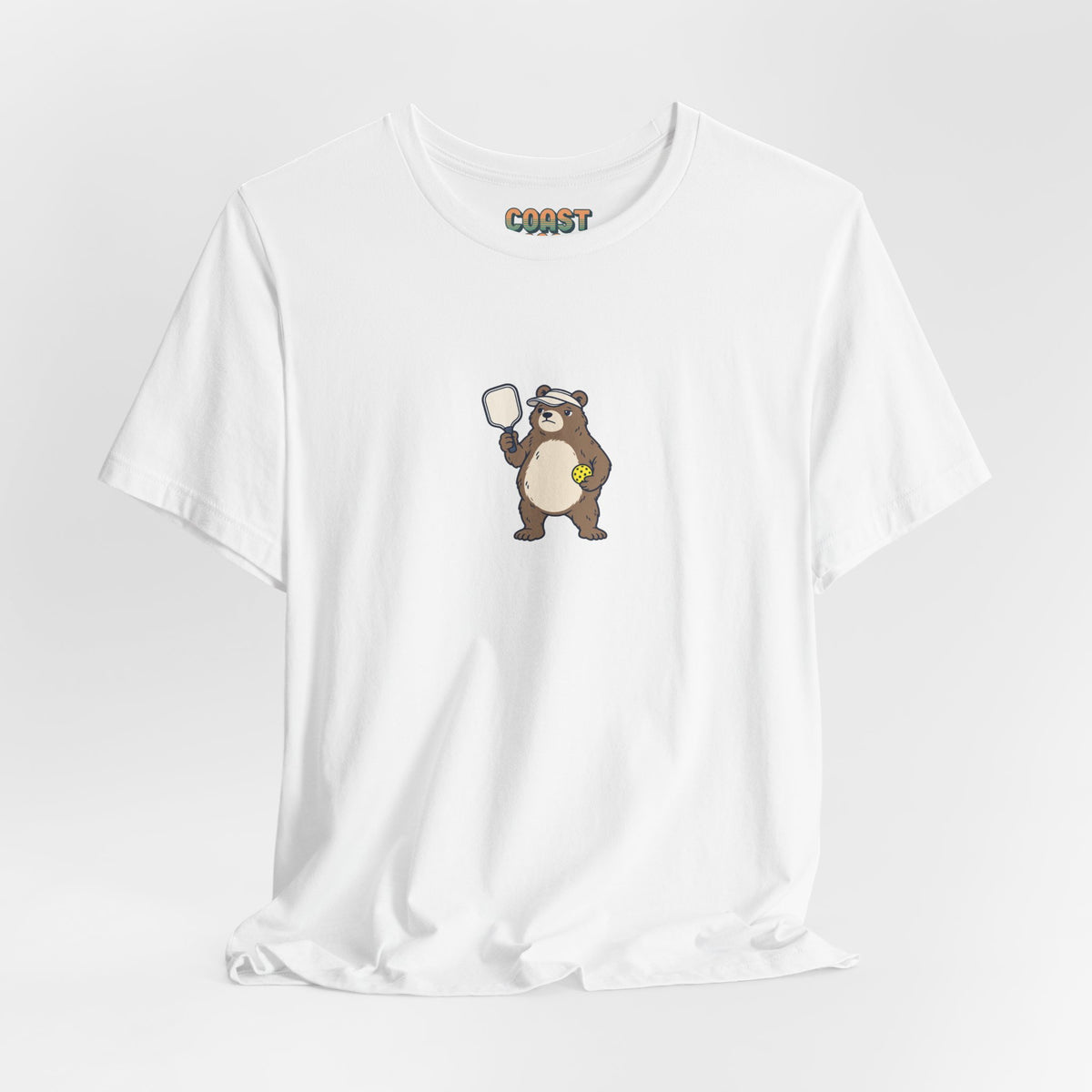 Bear pickleball t-shirt, Bear With Me, I'm Serving