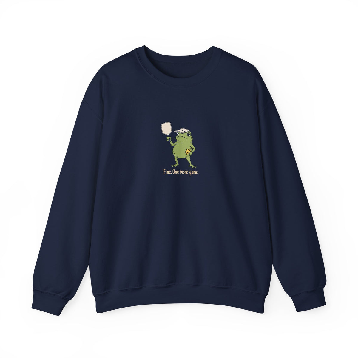 Frog pickleball crewneck sweatshirt in Navy