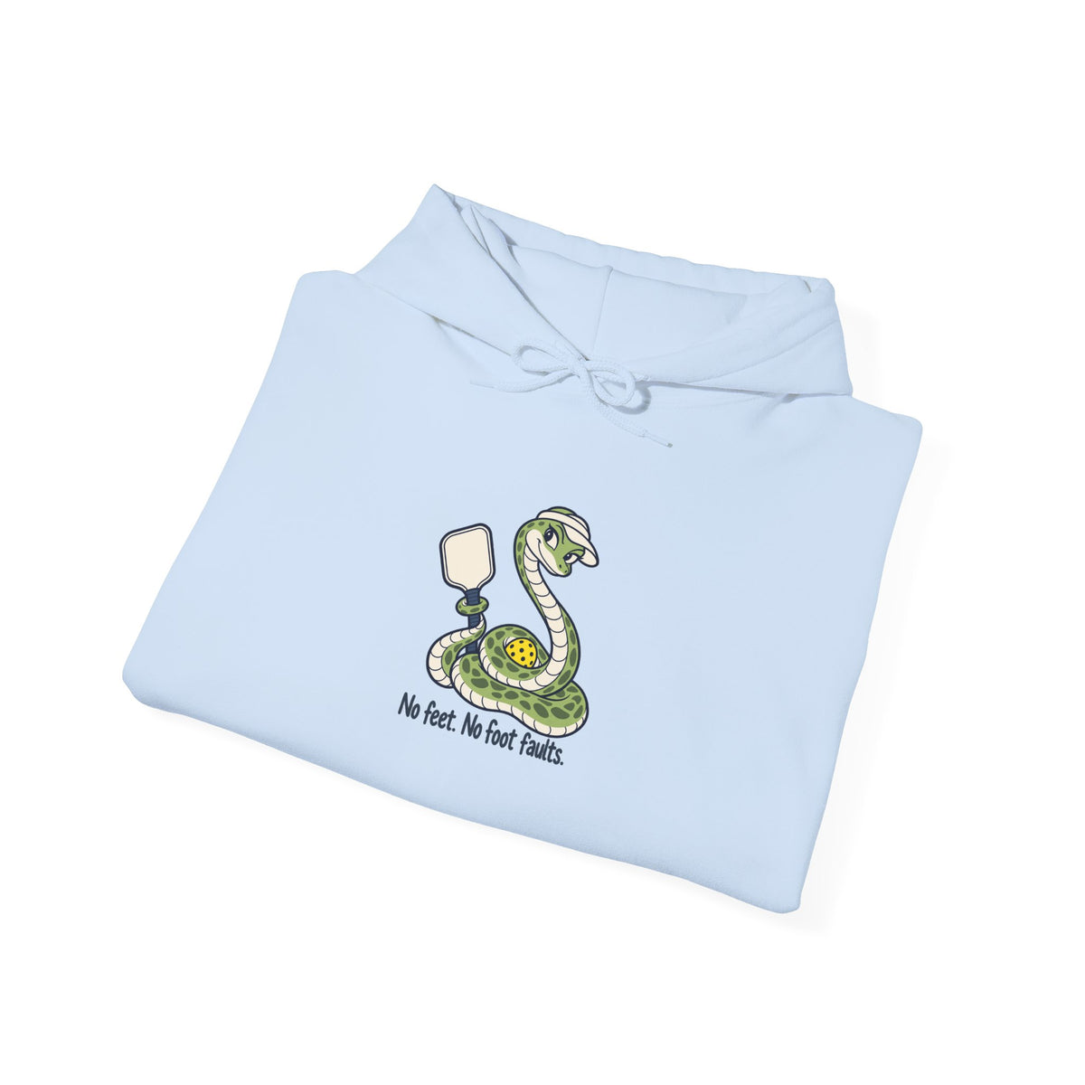 Snake pickleball hoodie, No Feet, No Foot Faults