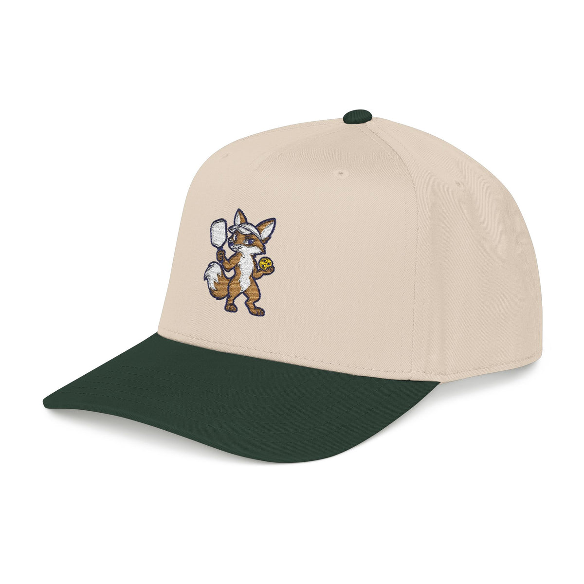 Embroidered pickleball fox baseball cap, Sly Little Dinks