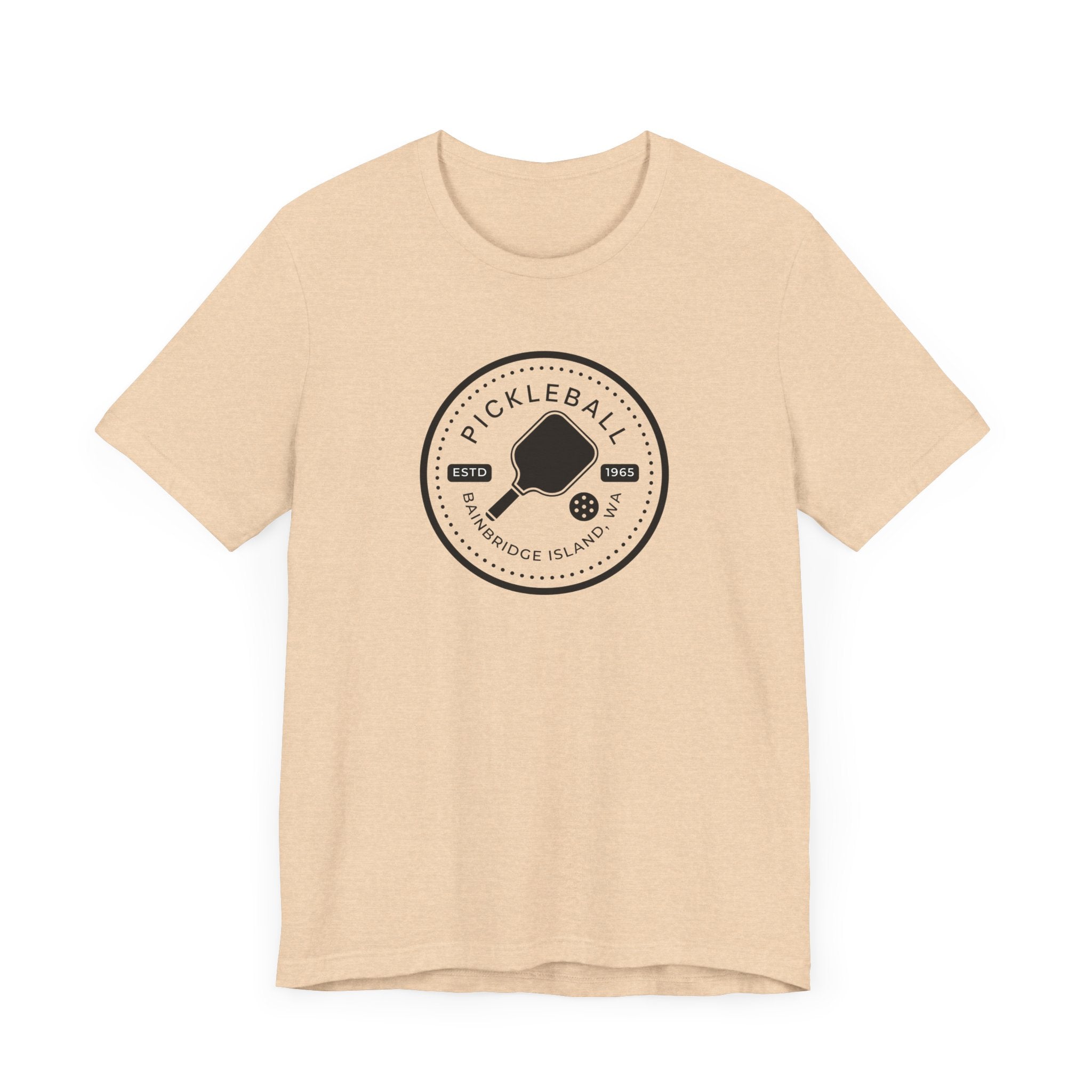 Pickleball T-Shirt - Pickleball Logo Bainbridge Island