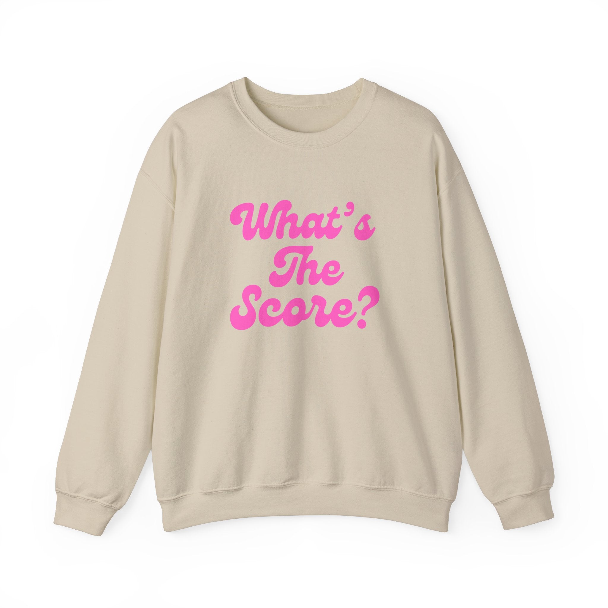 Heavy Blend Crewneck Sweatshirt | What's the Score? | Pink Wednesdays Collection