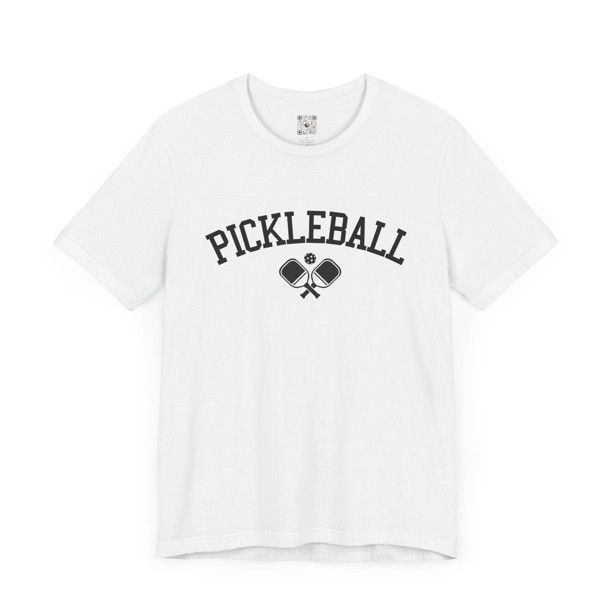 Pickleball T-Shirt - Arched Pickleball with Paddles Design