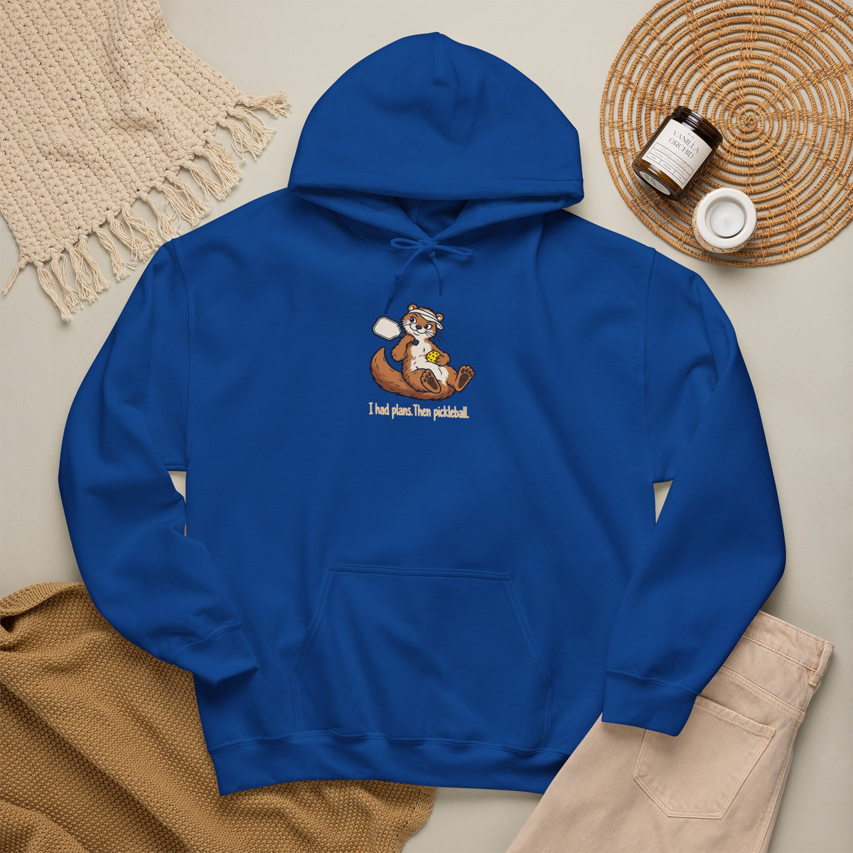 Otter pickleball hoodie, I Had Plans, Then Pickleball