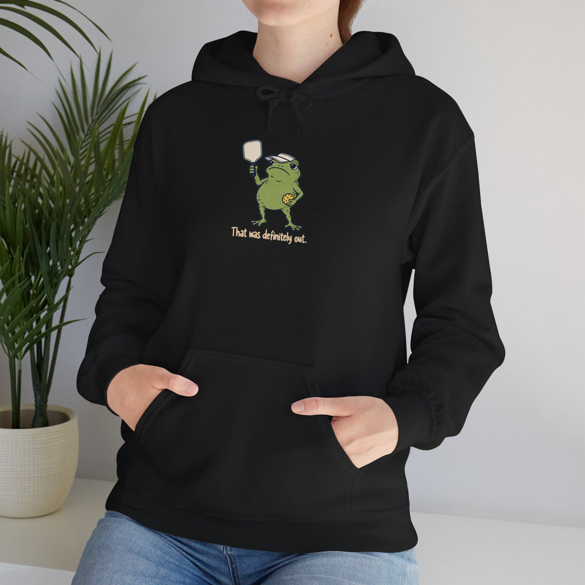 Frog pickleball hoodie, That Was Definitely Out
