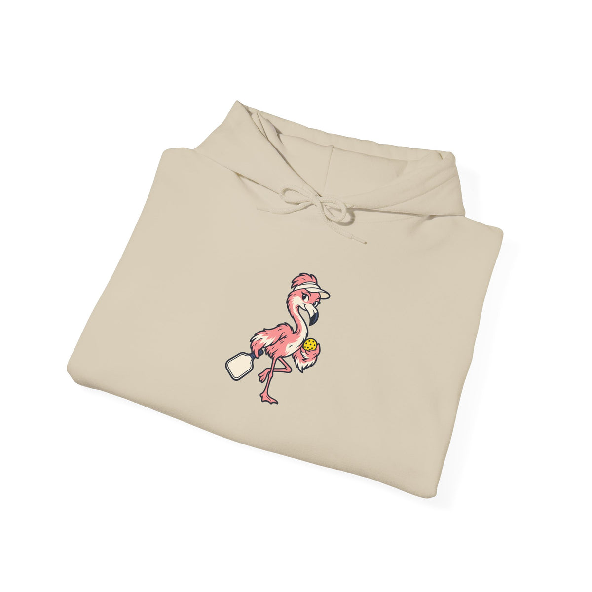 Flamingo pickleball hoodie, Poised Until the Pop-Up