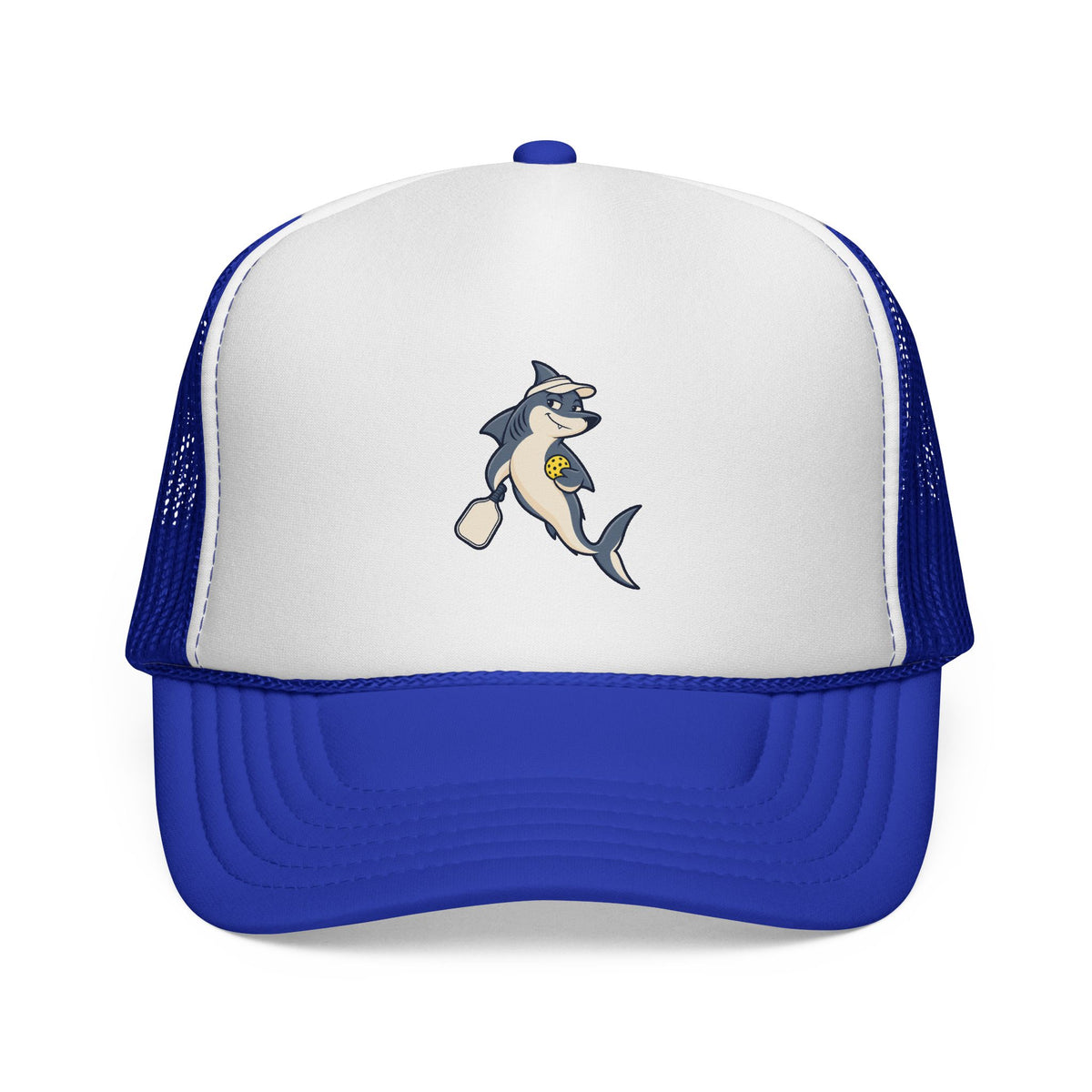 Shark pickleball trucker hat in Royal