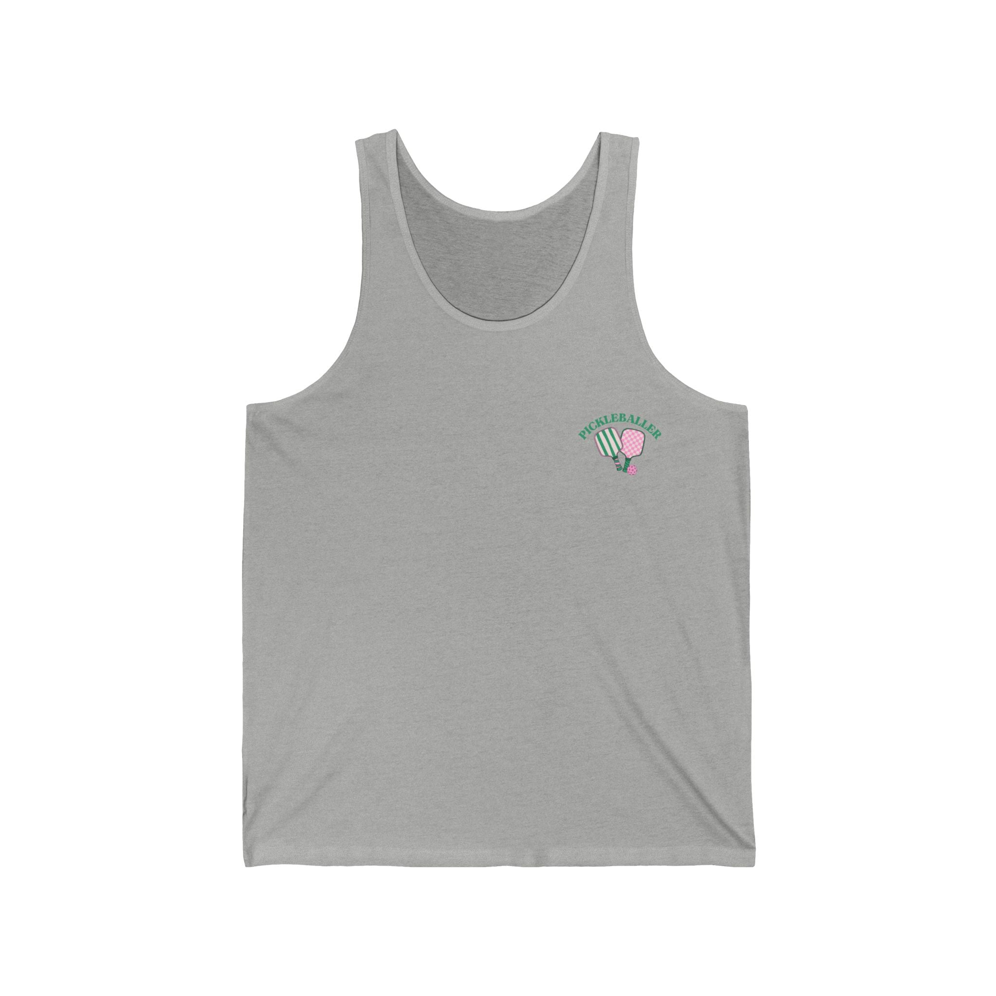 Unisex Pickleball Tank - Pickleballer and Paddles
