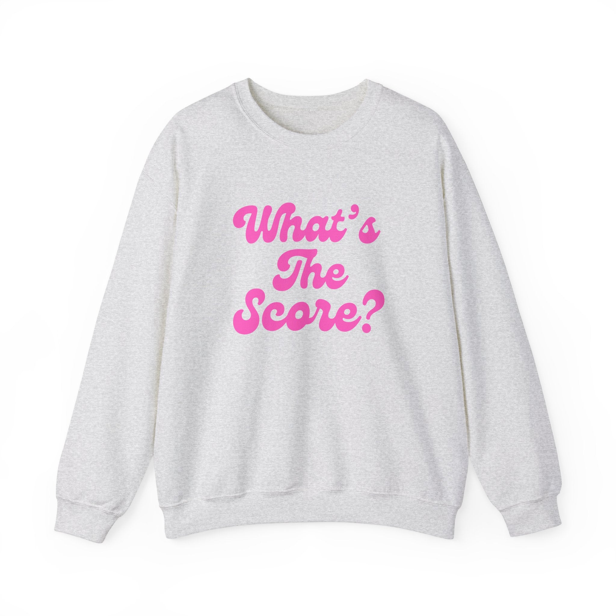 Heavy Blend Crewneck Sweatshirt | What's the Score? | Pink Wednesdays Collection