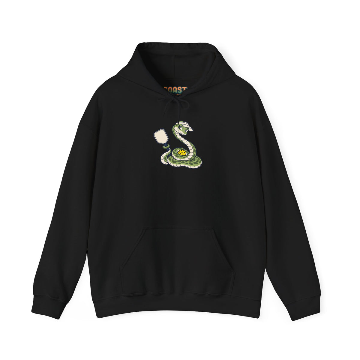 Snake pickleball hoodie in Black