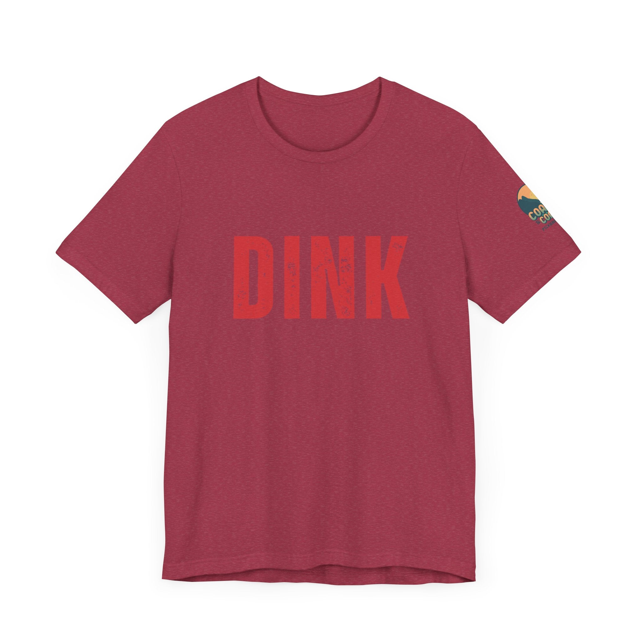 Classic Pickleball T-Shirt - DINK w/ C2C Logo on Sleeve