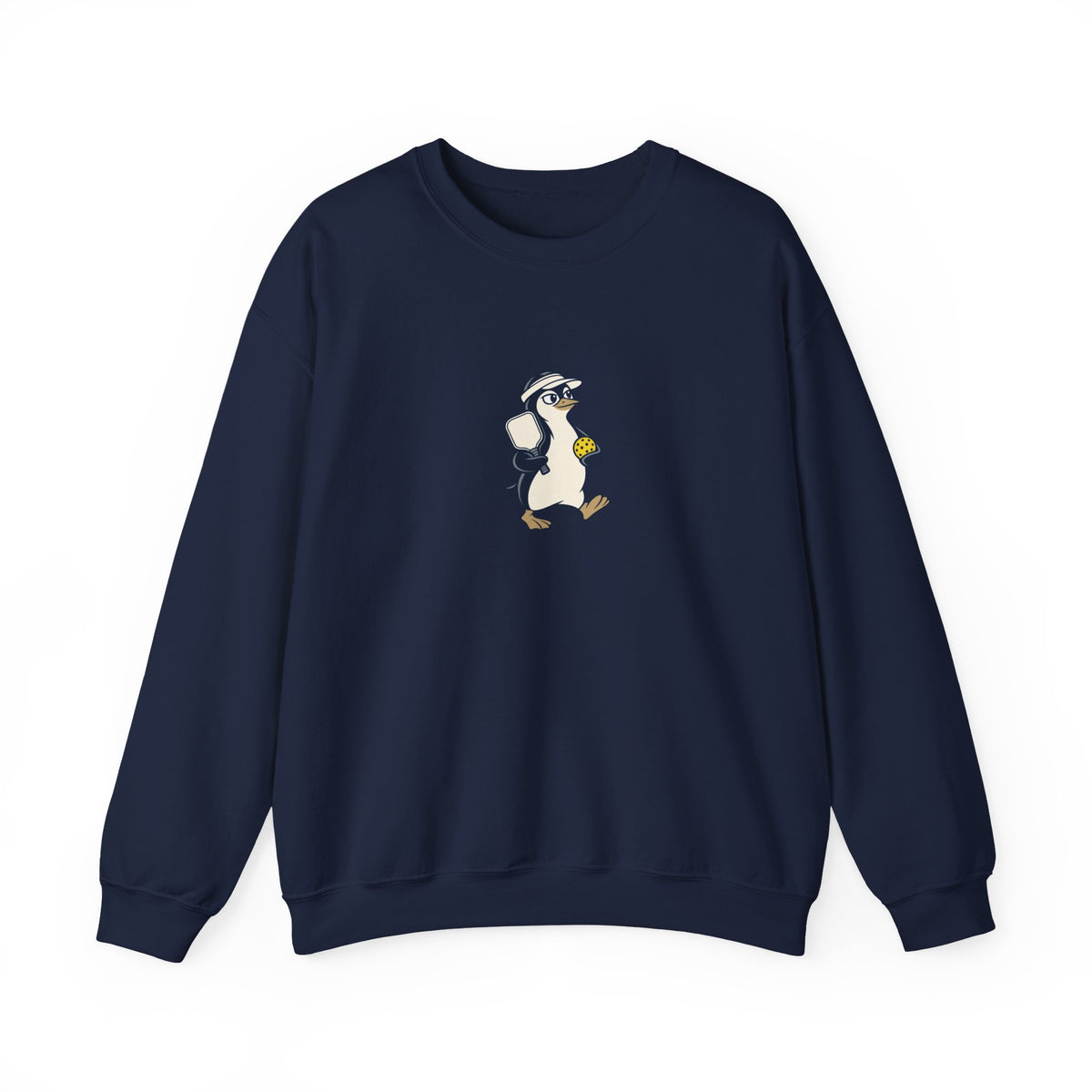Penguin pickleball crewneck sweatshirt, Cool Under Pressure