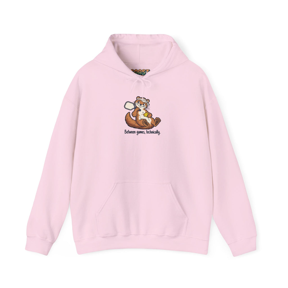 Otter pickleball hoodie in Light Pink