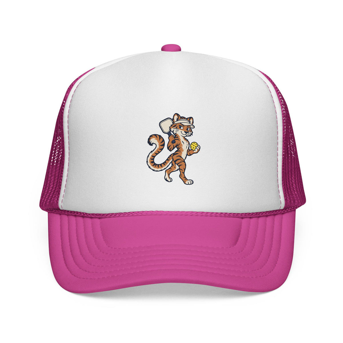 Tiger pickleball trucker hat in Pink