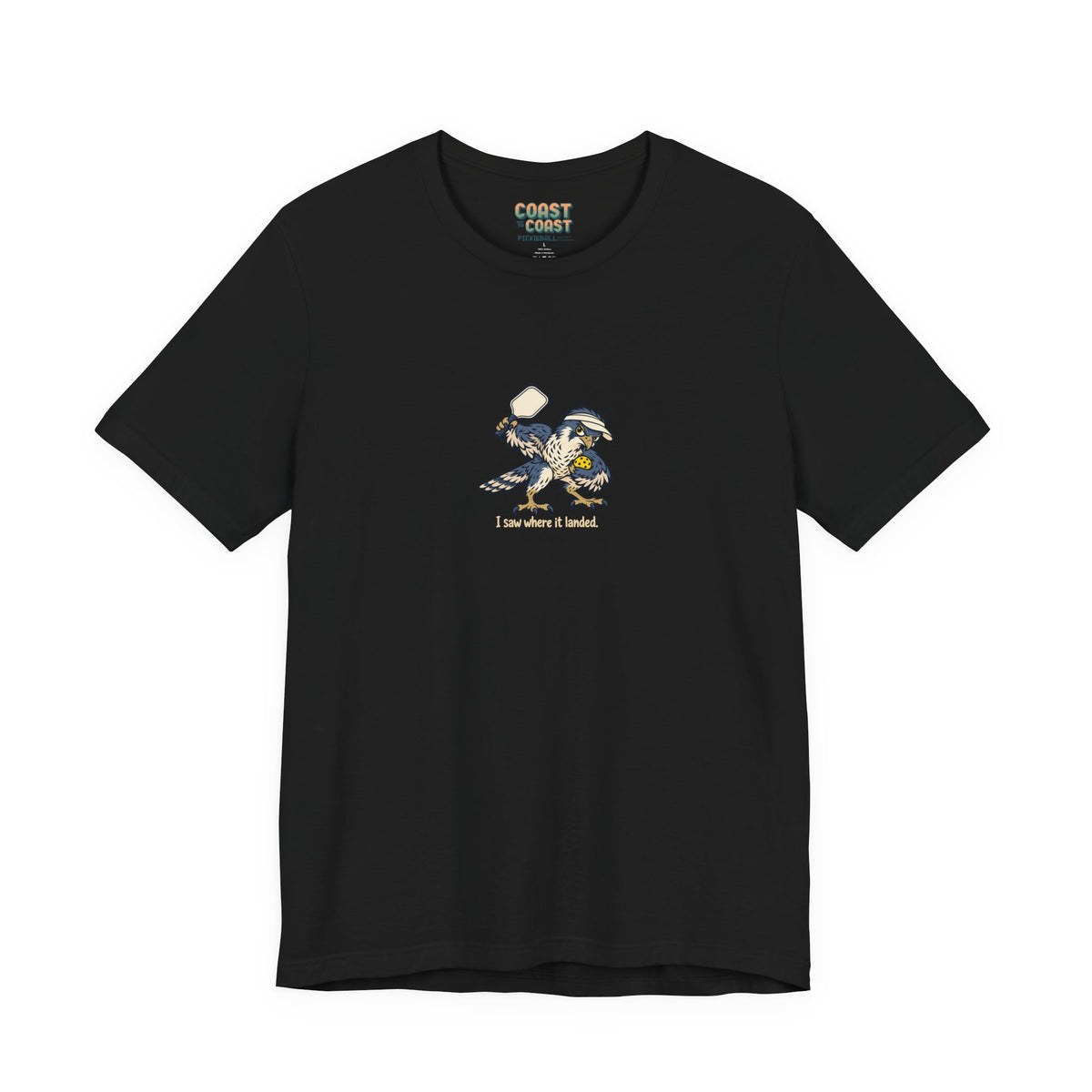 Falcon pickleball t-shirt in Black