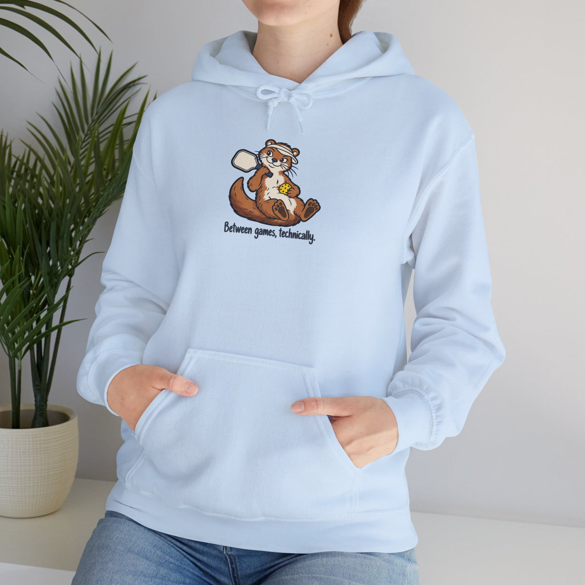 Otter pickleball hoodie, Between Games, Technically