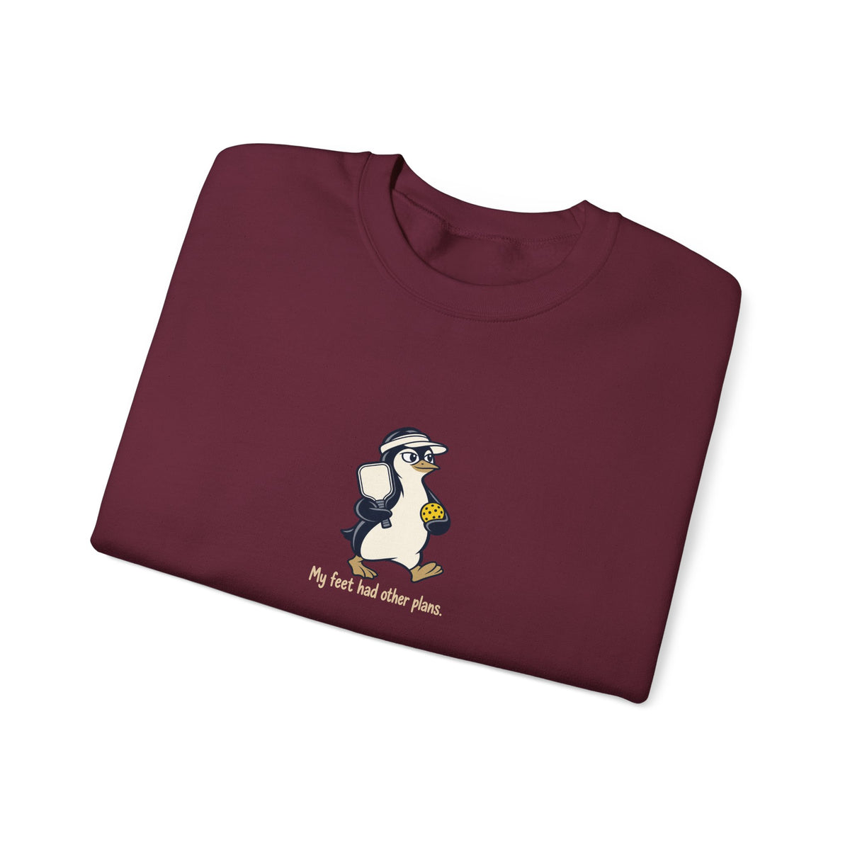 Penguin pickleball crewneck sweatshirt, My Feet Had Other Plans