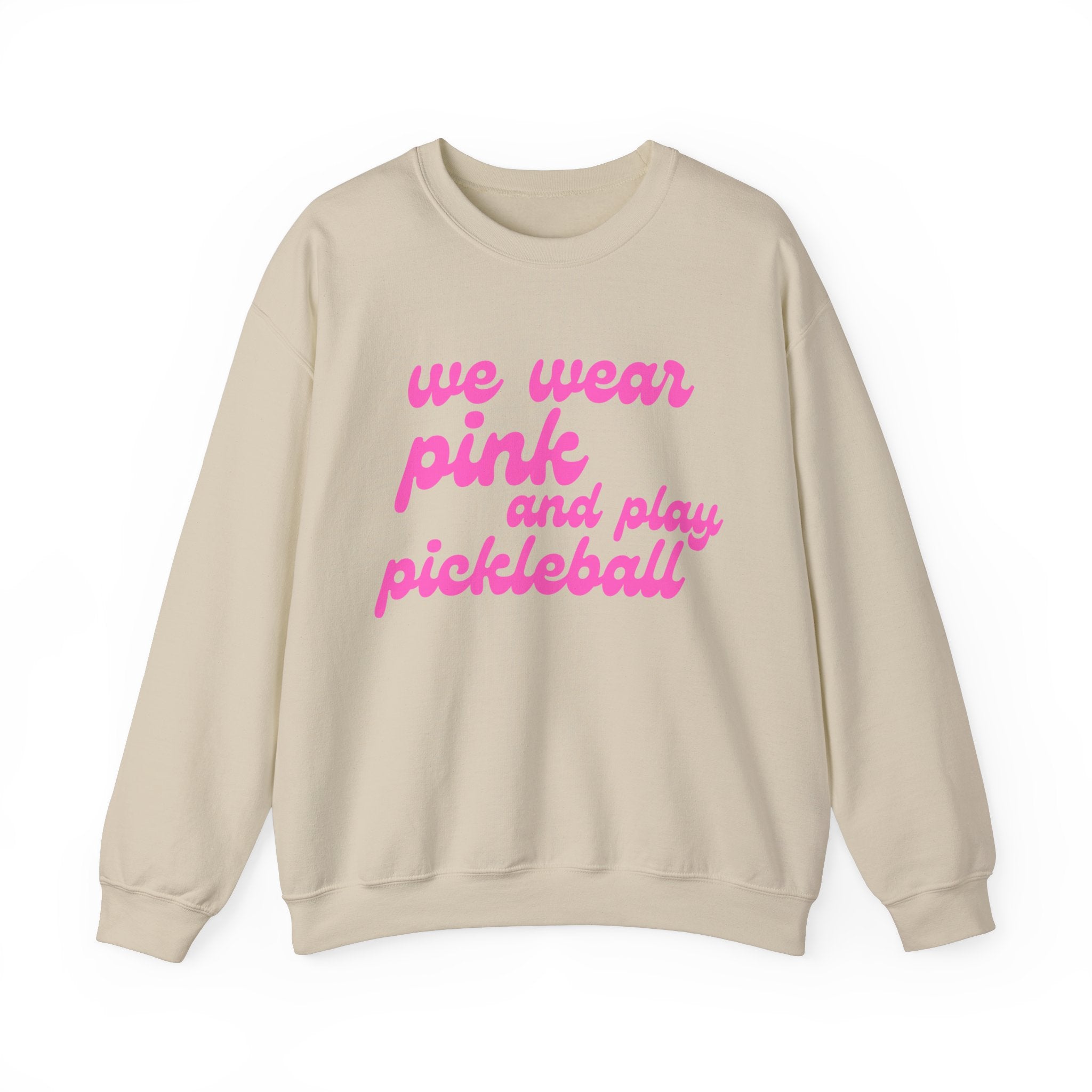 Heavy Blend Crewneck Sweatshirt | we wear pink and wear pickleball | Pink Wednesdays Collection