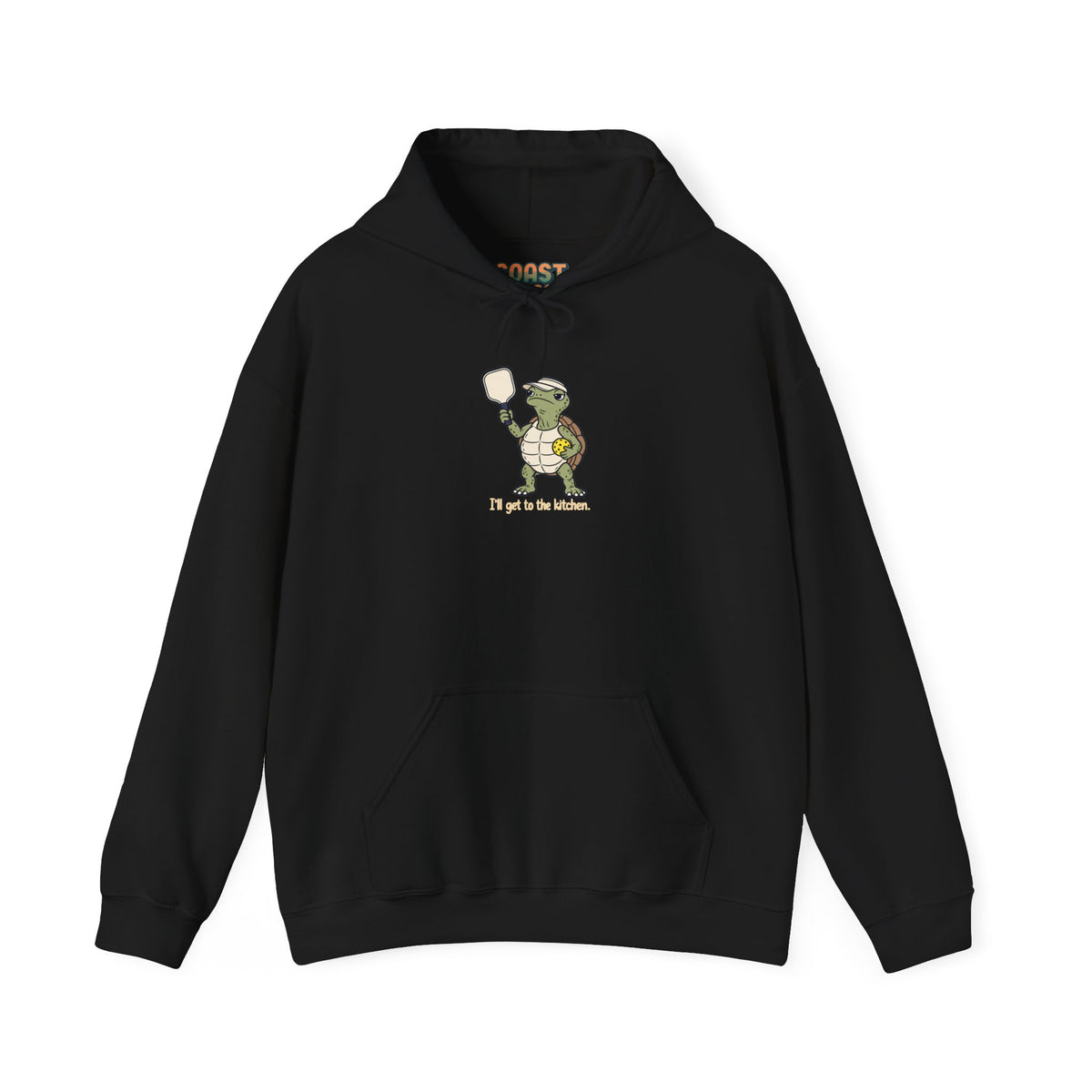 Turtle pickleball hoodie in Black