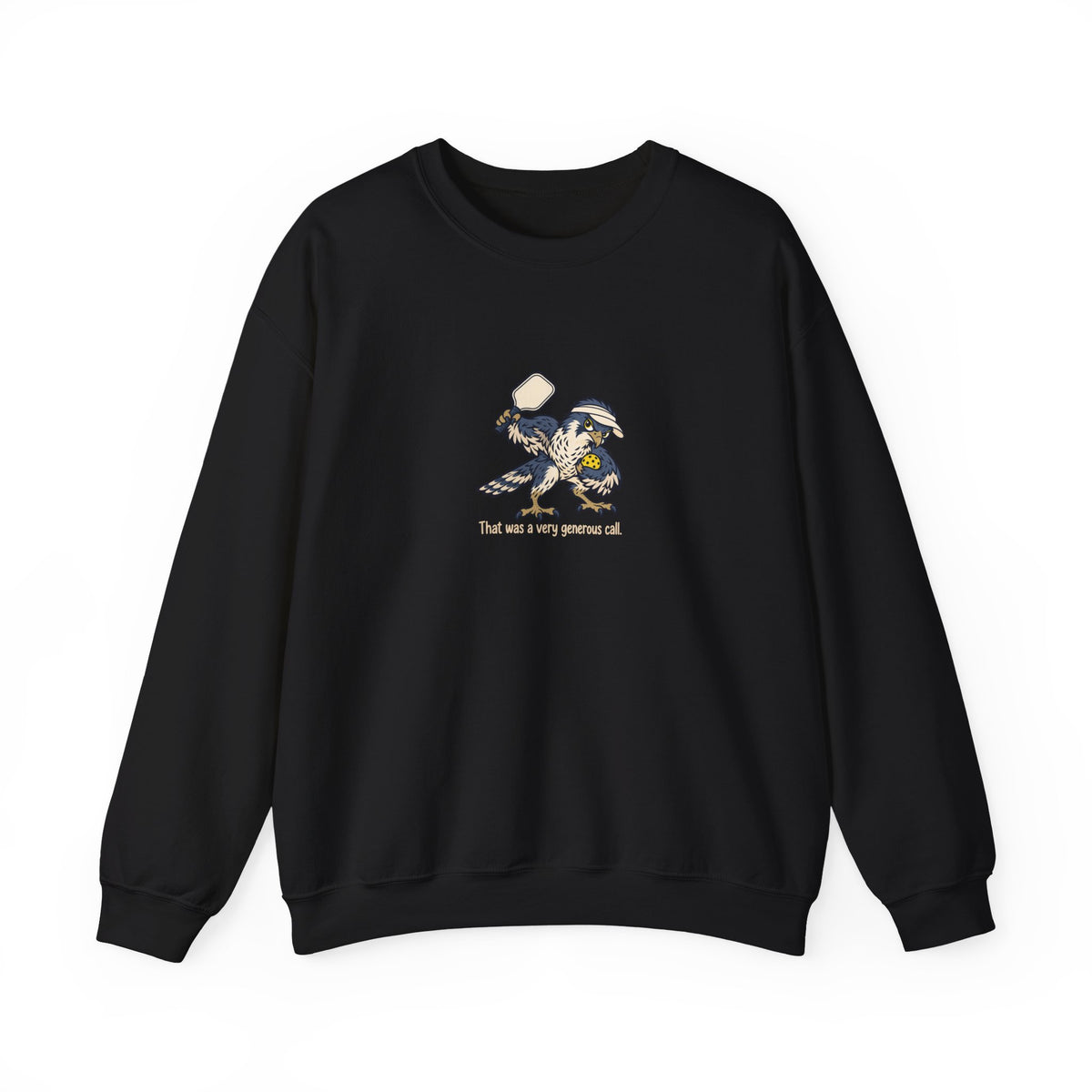 Falcon pickleball crewneck sweatshirt in Black