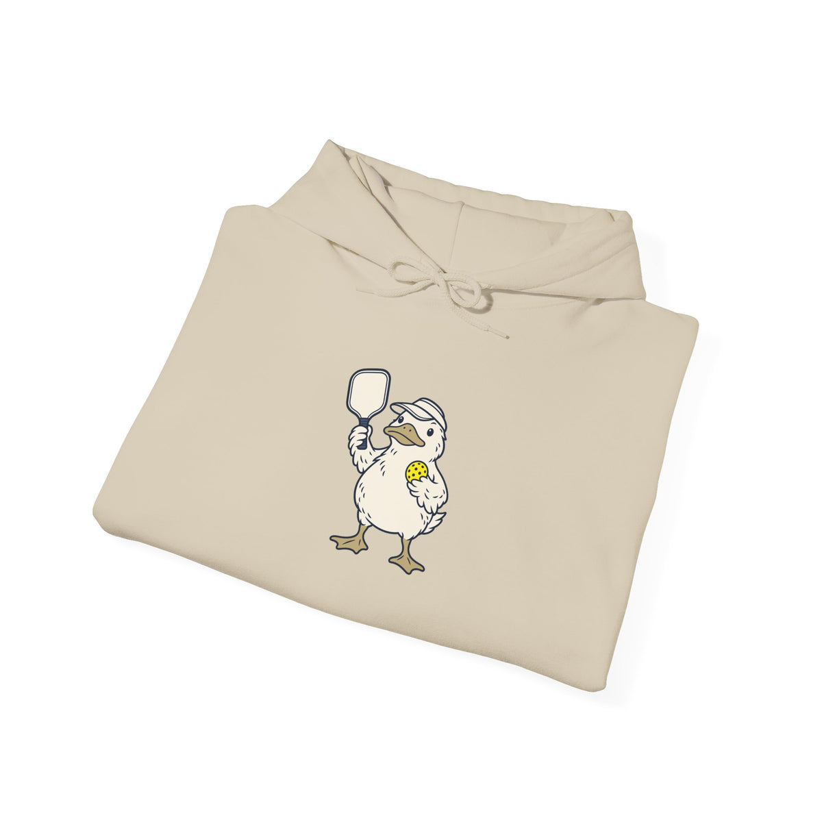 Duck pickleball hoodie, Calm on Top, Paddling Hard Below