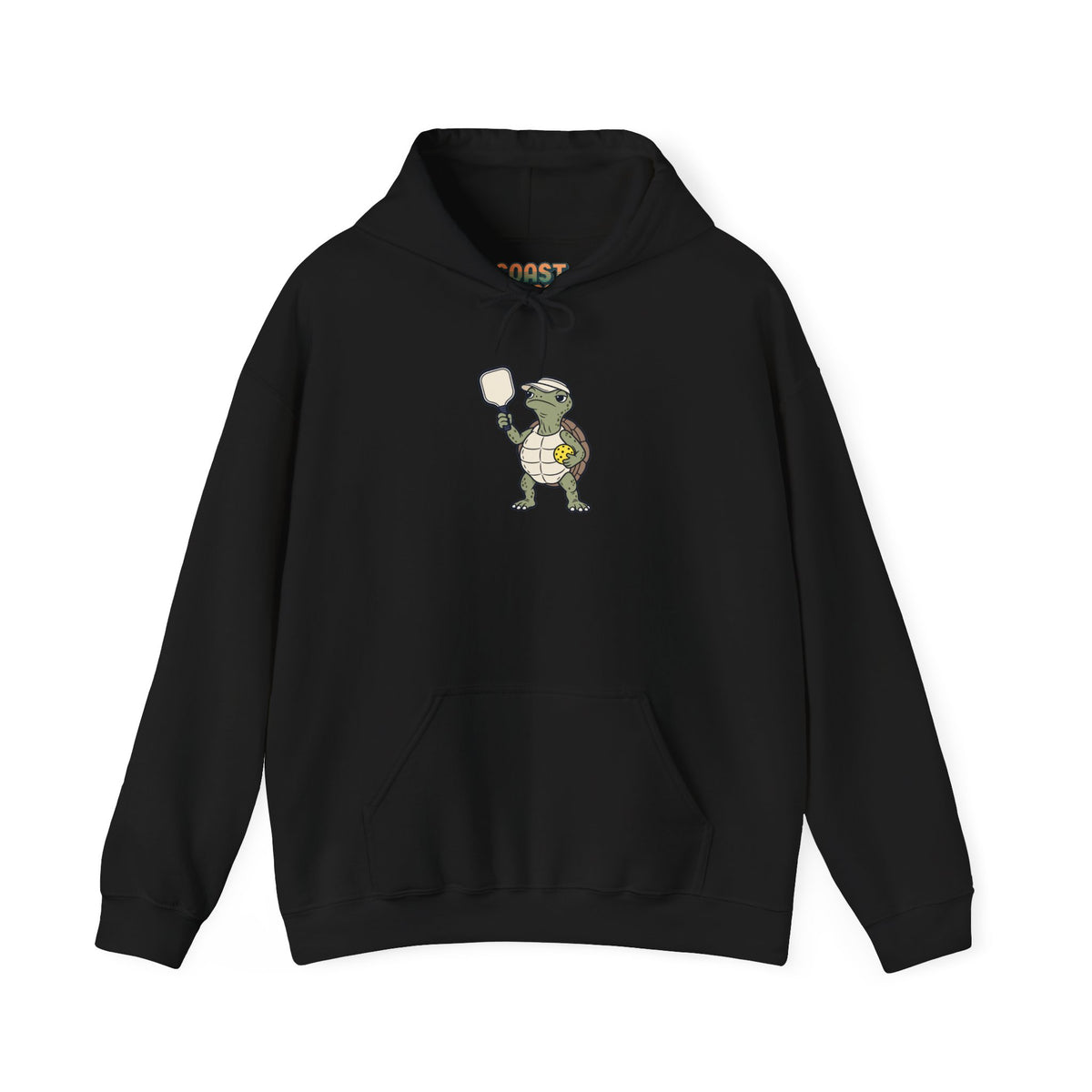 Turtle pickleball hoodie in Black