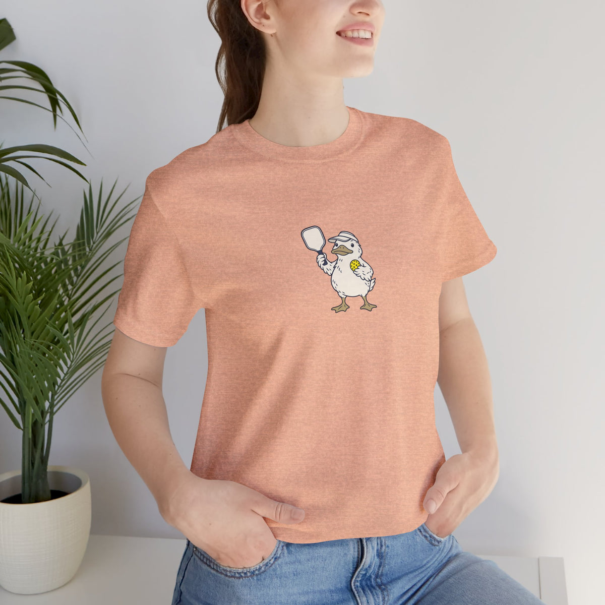 Duck pickleball t-shirt, Calm on Top, Paddling Hard Below