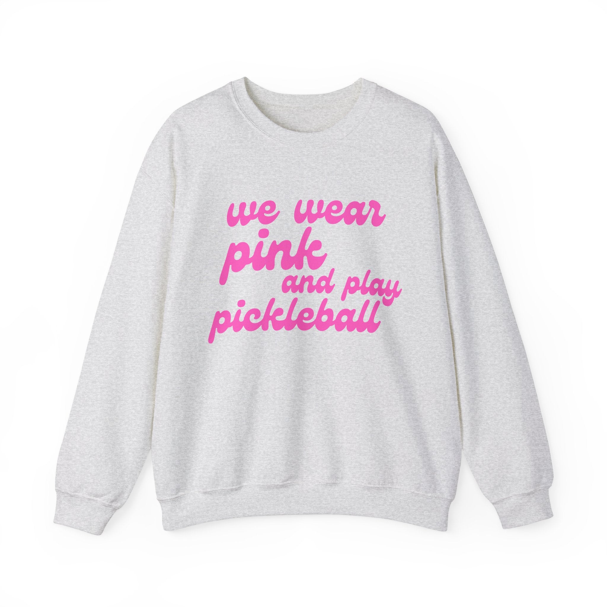 Heavy Blend Crewneck Sweatshirt | we wear pink and wear pickleball | Pink Wednesdays Collection