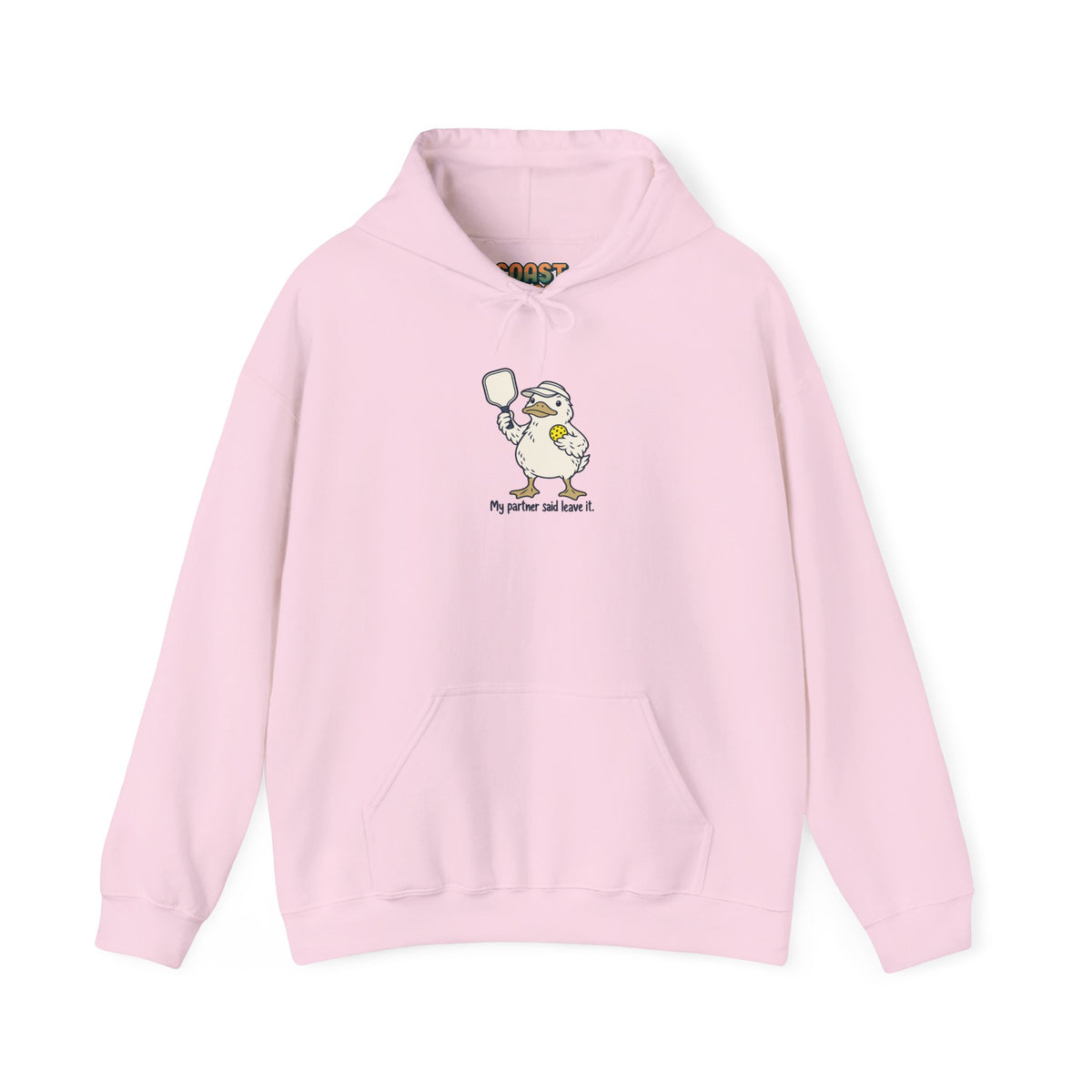 Duck pickleball hoodie in Light Pink