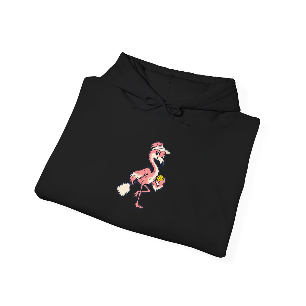Flamingo pickleball hoodie, Poised Until the Pop-Up