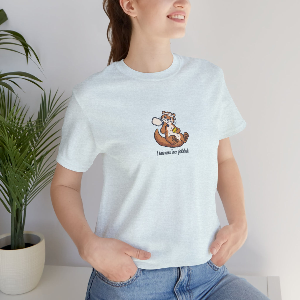 Otter pickleball t-shirt, I Had Plans, Then Pickleball
